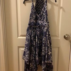 Navy and white Floral dress